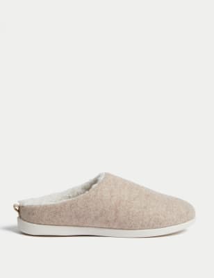 

Womens M&S Collection Mule Slippers with Secret Support - Oatmeal, Oatmeal