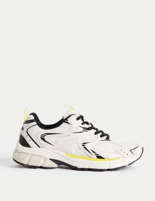 

M&S Collection Zapatillas deportivas gruesas con detalle de mallaWomens - Cream Mix, Cream Mix