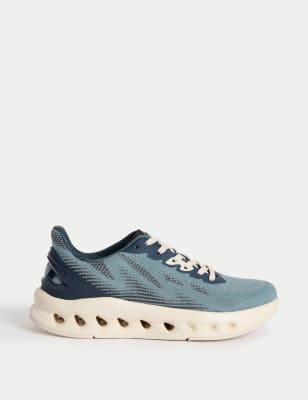 

Womens Goodmove Knitted Chunky Trainers - Blue Mix, Blue Mix