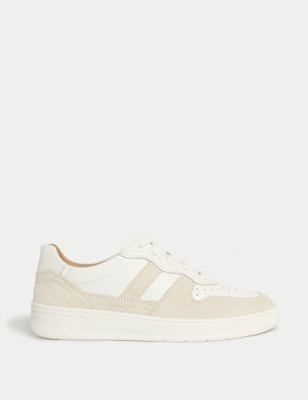 

Womens M&S Collection Leather Side Detail Trainers, White