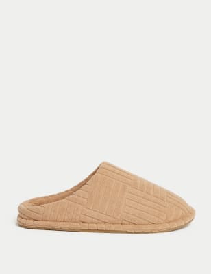 

Womens M&S Collection Round Toe Mule Slippers - Camel, Camel