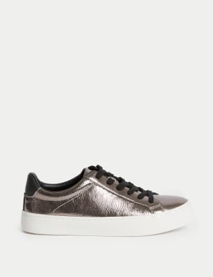 

Womens M&S Collection Lace Up Trainers - Pewter, Pewter