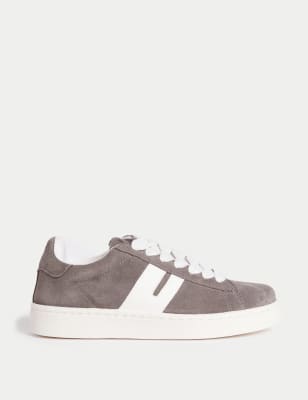 

Womens M&S Collection Suede Lace Up Chunky Trainers - Dark Grey, Dark Grey