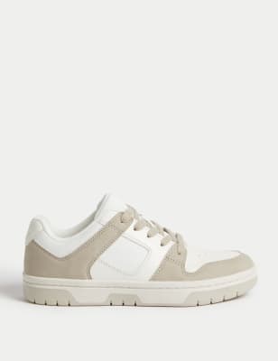 

Womens M&S Collection Lace Up Trainers - White Mix, White Mix