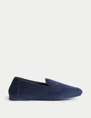 

M&S Collection Zapatillas tipo mocasín de terciopeloWomens - Midnight Navy, Midnight Navy
