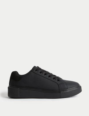 

Womens M&S Collection Klobige Schnürturnschuhe - Black/Black, Black/Black