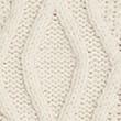 Crew Neck Cable Knit Fringe Jumper, LIGHT NATURAL, swatch
