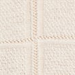 Cotton Blend Openstitch Collared Knitted Top, IVORY, swatch