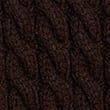 Cable Knit Crew Neck Jumper, BITTER CHOCOLATE, swatch
