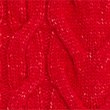 Cable Knit Crew Neck Jumper with Wool, LACQUER RED, swatch
