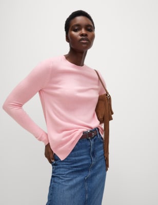 

Womens M&S Collection Supersoft Crew Neck Jumper - Rose Pink, Rose Pink