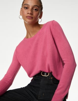 

Womens M&S Collection Supersoft Crew Neck Jumper - Fuchsia, Fuchsia