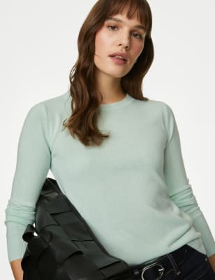 

M&S Collection Jersey con escote cerrado supersuaveWomens - Light Turquoise, Light Turquoise