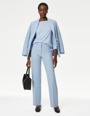 

M&S Collection Jersey con escote cerrado supersuaveWomens - Ice Blue, Ice Blue