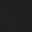 Ribbed Textured Half Zip Fitted Knitted Top, BLACK, swatch