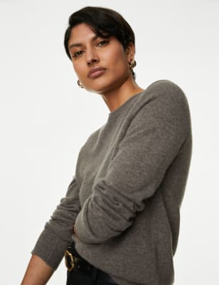 

Womens Autograph Pullover aus reinem Kaschmir mit Rundhalsausschnitt - Mole, Mole