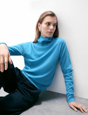 

Womens Autograph Rollkragenpullover aus reinem Kaschmir - Turquoise, Turquoise