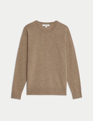 

Womens Autograph Pure Cashmere Textured Crew Neck Jumper - Hazelnut, Hazelnut