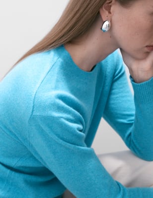 

Autograph Jersey 100 % cashmere con cuello redondoWomens - Turquoise, Turquoise