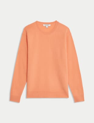 

Womens Autograph Pure Cashmere Textured Crew Neck Jumper - Peach, Peach