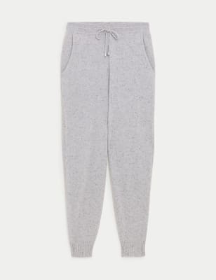 

Womens Autograph Pure Cashmere Textured Joggers - Grey Mix, Grey Mix