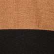 Striped Knitted Rugby Top with Wool, CAMEL MIX, swatch