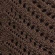 Cotton Rich Pointelle Scallop Edge Knitted Vest, RAISIN, swatch