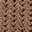 Cotton Rich Textured Knitted Top, GOLDEN BROWN, swatch