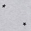 Star Print Crew Neck Button Front Cardigan, GREY MIX, swatch