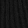 Ribbed Crew Neck Knitted Vest, BLACK, swatch