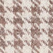 Dogtooth Crew Neck Relaxed Jumper With Wool, IVORY MIX, swatch