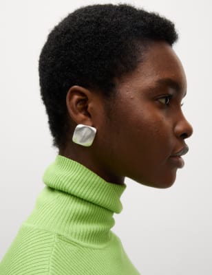 

M&S Collection Jersey de cuello vuelto acanaladoWomens - Apple Green, Apple Green