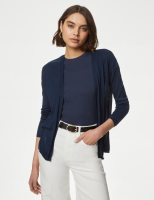 

Womens M&S Collection Edge to Edge Cardigan - Navy, Navy