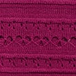 Cotton Rich Open Stitch Knitted Top, DARK RASPBERRY, swatch