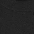 Pure Merino Wool Roll Neck Jumper, BLACK, swatch
