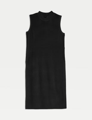 

Womens M&S Collection Pure Merino Wool Longline Knitted Vest - Black, Black