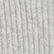 Knitted Ribbed Crew Neck Cardigan, GREY MARL, swatch