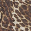 Lyocell Blend Animal Print Funnel Neck Top, NATURAL MIX, swatch
