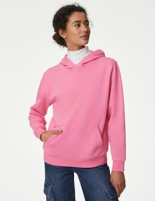 

M&S Collection Sudadera con capucha de algodónWomens - Medium Pink, Medium Pink