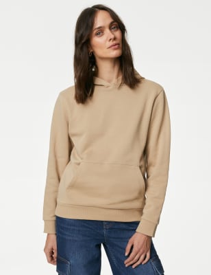 

Womens M&S Collection Cotton Rich Hoodie - Natural Beige, Natural Beige