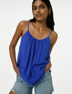 

Womens M&S Collection Round Neck Cami Top - Iris, Iris