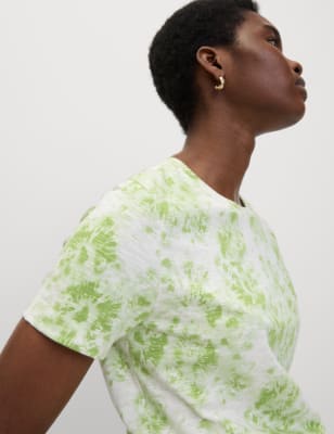 

M&S Collection Camiseta estampada 100 % algodónWomens - Green Mix, Green Mix
