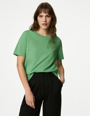 

M&S Collection Camiseta 100% algodón Everyday FitWomens - Leaf, Leaf