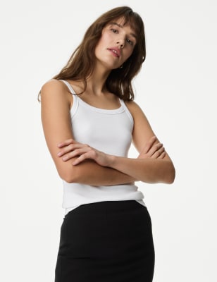 

Marks & Spencer Pure Cotton Scoop Neck Vest (FEMALE, SOFT WHITE, 8)