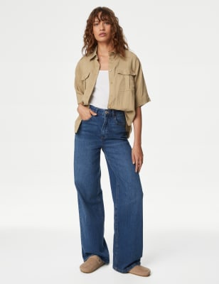 

M&S Collection Camisa multiusos de lyocell con cuelloWomens - Butterscotch, Butterscotch