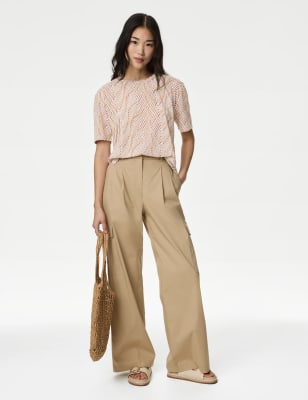 

M&S Collection Camiseta informal estampadaWomens - Brown Mix, Brown Mix