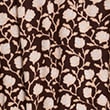 Printed V-Neck Knee Length Wrap Dress, BROWN MIX, swatch