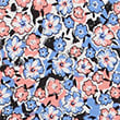 Jersey Floral High Neck Skater Dress, MULTI, swatch