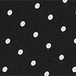 Pure Cotton Jersey Polka Dot Midi Tea Dress, BLACK, swatch