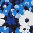 Floral Midi A-Line Skirt, BLUE MIX, swatch